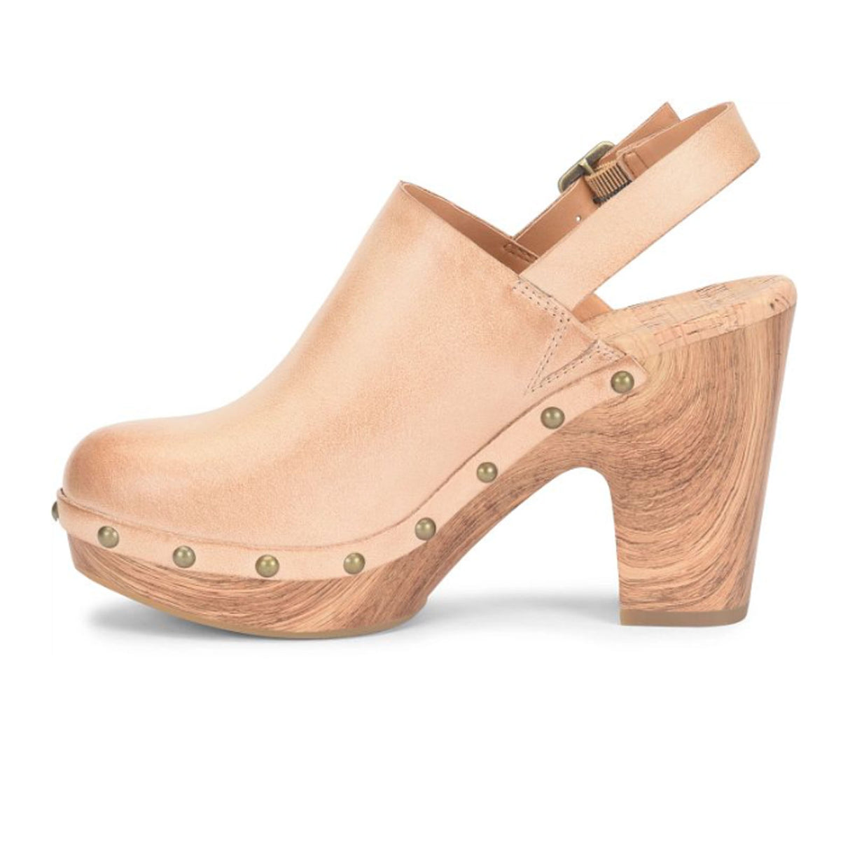 Kork-Ease Darby Heeled Clog (Women) - Natural (Nude) Sandal - Heel/Wedge - The Heel Shoe Fitters