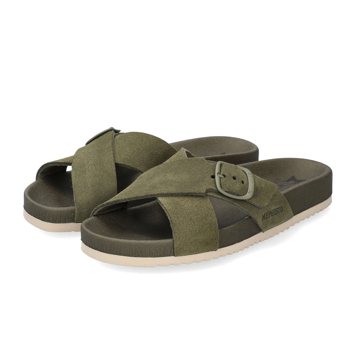 Mephisto Kennie Slide Sandal (Women) - Loden Sandvel Sandal - Slide - The Heel Shoe Fitters