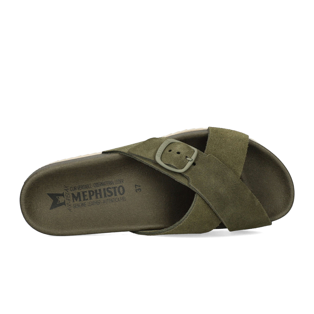 Mephisto Kennie Slide Sandal (Women) - Loden Sandvel Sandal - Slide - The Heel Shoe Fitters