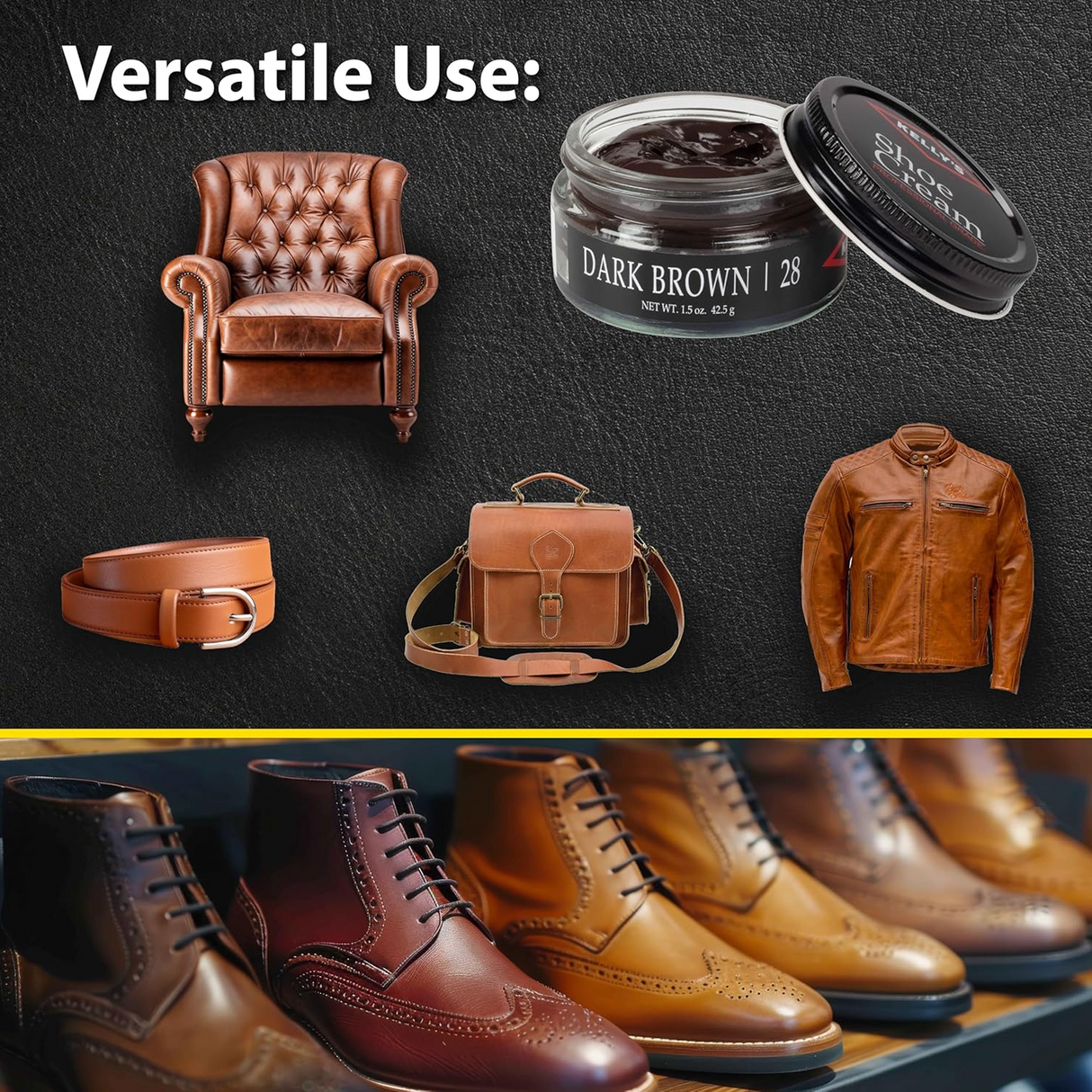 Kelly's Shoe Polish - Dark Brown Accessories - Shoe Care - The Heel Shoe Fitters