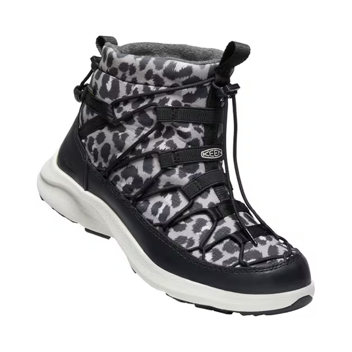 Keen Uneek SNK Chukka II Waterproof Boot (Women) - Animal Print Silver Birch Boots - Winter - Mid Boot - The Heel Shoe Fitters