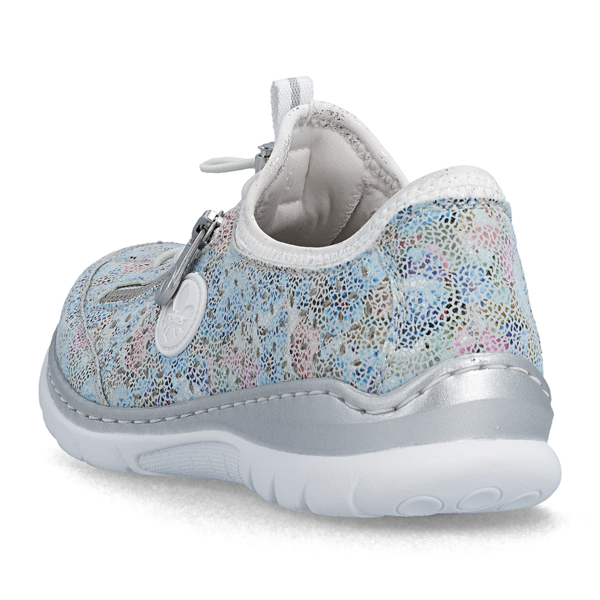 Rieker Nikita 52 Sneaker (Women) - Ice-Multi/Weiss-Silber Athletic - Casual - Lace Up - The Heel Shoe Fitters