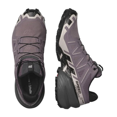 Salomon Speedcross 6 Running Shoe (Women) - Moonscape/Black/Ashes of Roses Athletic - Running - The Heel Shoe Fitters