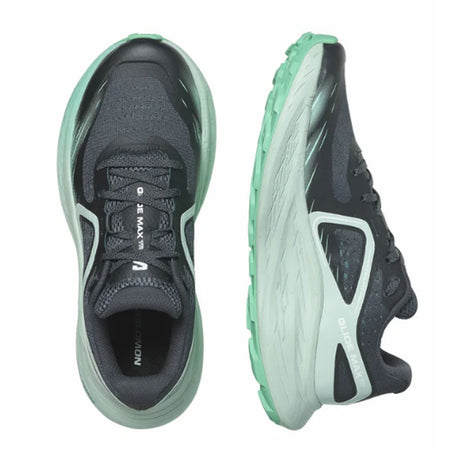 Salomon Glide Max TR Running Shoe (Women) - Ebony/Blue Haze/Cockatoo Athletic - Running - The Heel Shoe Fitters