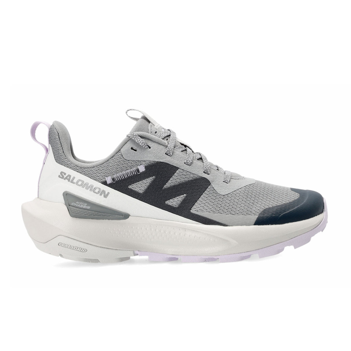 Salomon Elixir Activ Hiking Shoe (Women) - Sharkskin/Glacier Gray/Orchid Petal Hiking - Low - The Heel Shoe Fitters