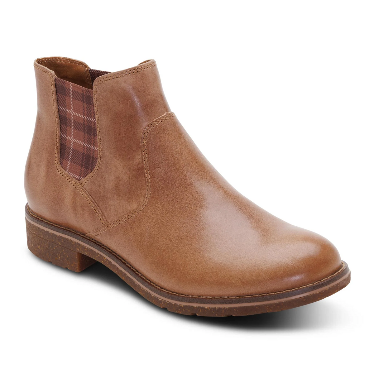Aetrex Kaylee Chelsea Boot (Women) - Tan Boots - Casual - Low - The Heel Shoe Fitters