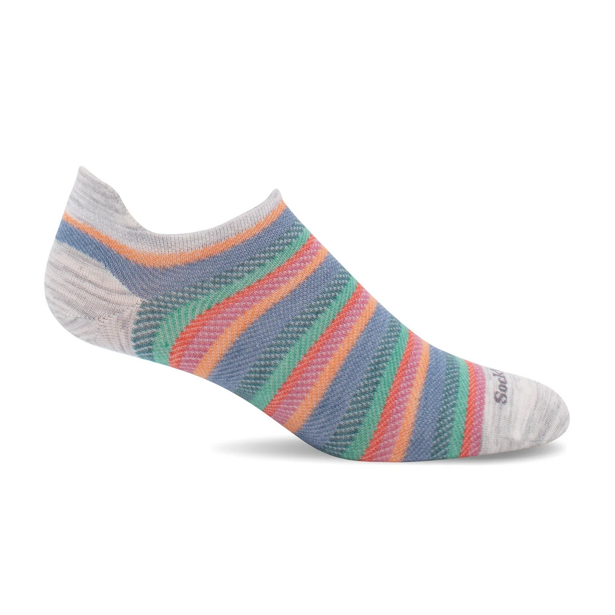 Sockwell Tipsy No Show Sock (Women) - Ash Accessories - Socks - Lifestyle - The Heel Shoe Fitters