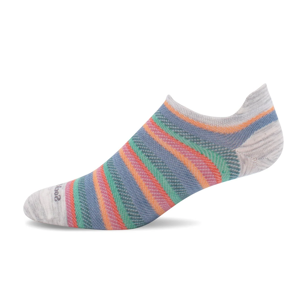Sockwell Tipsy No Show Sock (Women) - Ash Accessories - Socks - Lifestyle - The Heel Shoe Fitters