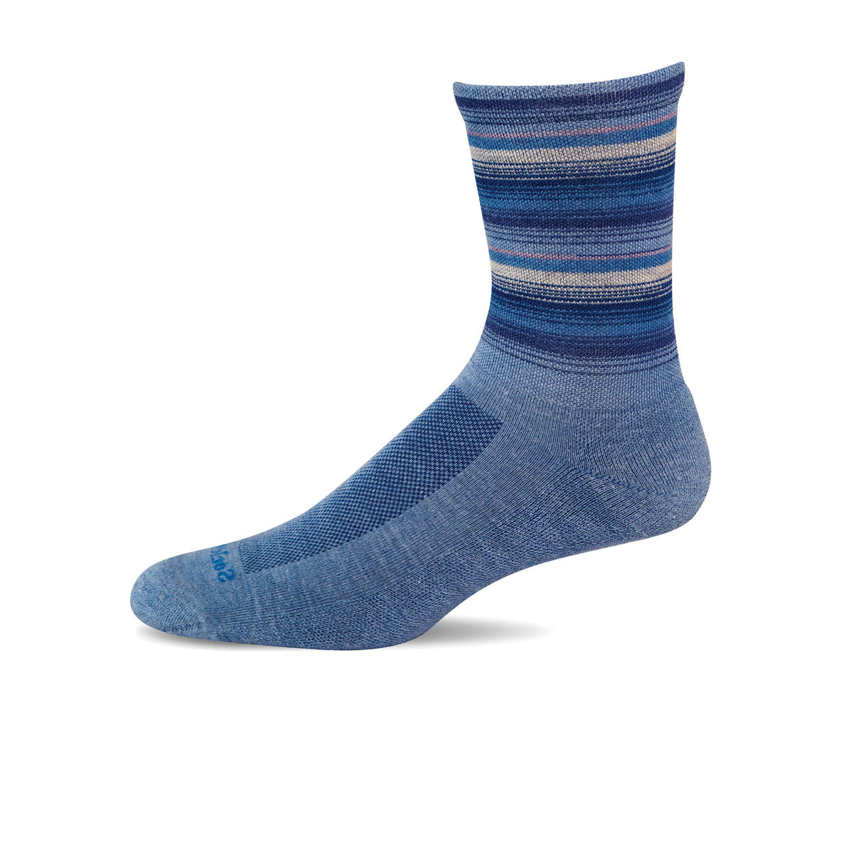 Sockwell Desert Stripe Crew Sock (Women) - Cornflower Accessories - Socks - Lifestyle - The Heel Shoe Fitters