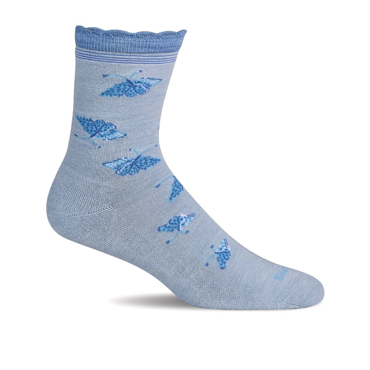 Sockwell Butterfly Lace Crew Sock (Women) - Chambray Accessories - Socks - Lifestyle - The Heel Shoe Fitters