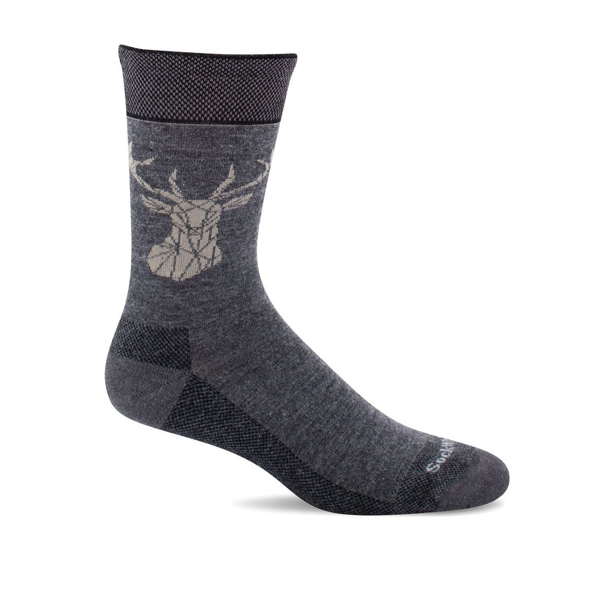 Sockwell Tenderfoot Crew Sock (Men) - Charcoal Accessories - Socks - Lifestyle - The Heel Shoe Fitters