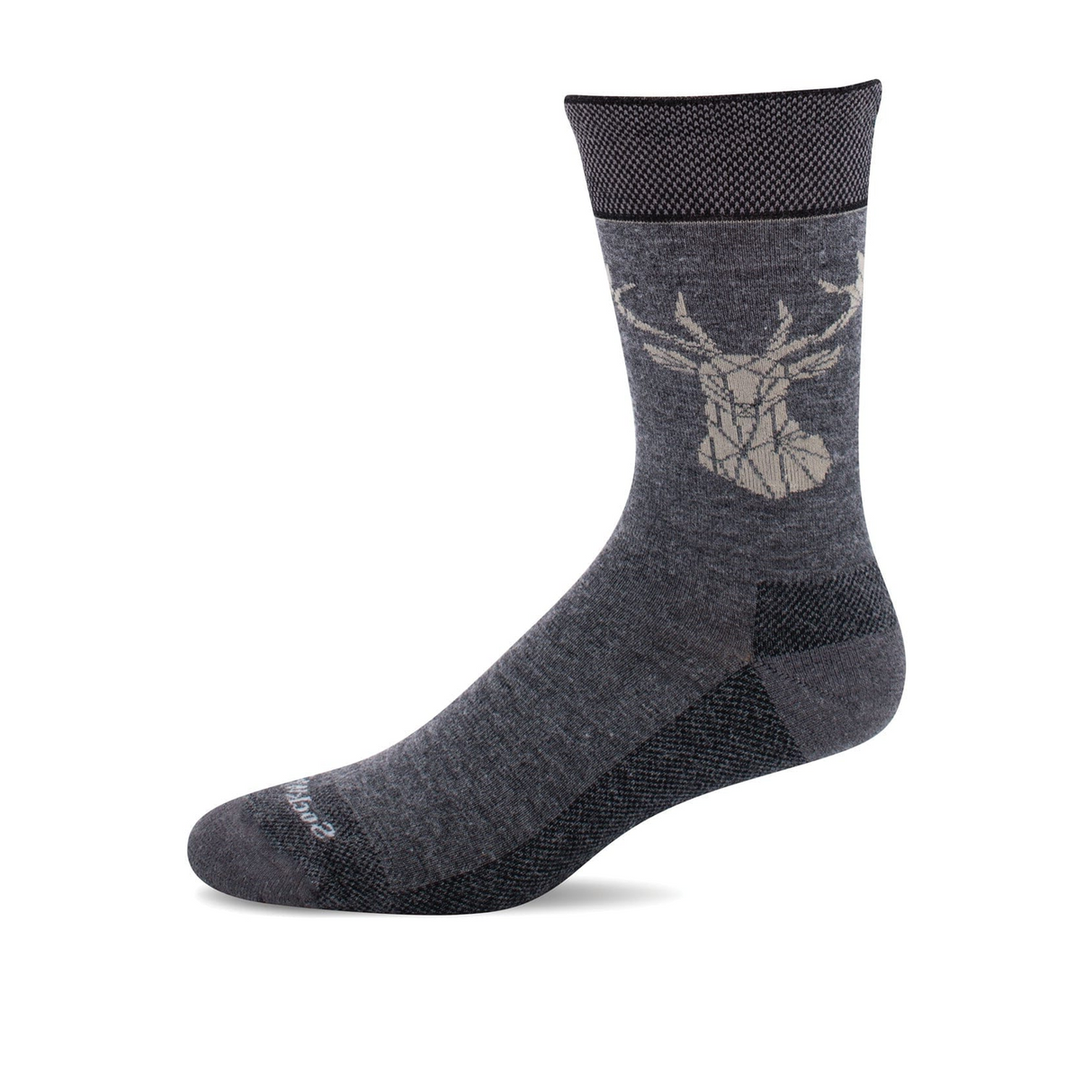 Sockwell Tenderfoot Crew Sock (Men) - Charcoal Accessories - Socks - Lifestyle - The Heel Shoe Fitters