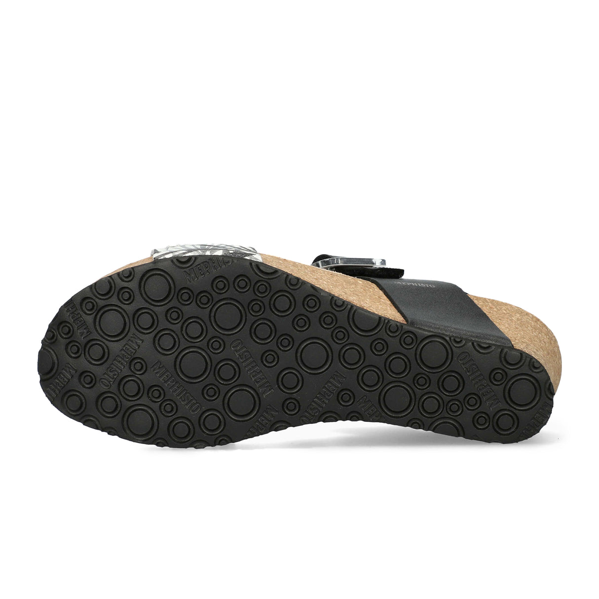 Mephisto Lissia Wedge Sandal (Women) - Black Sandanyl Sandal - Heel/Wedge - The Heel Shoe Fitters