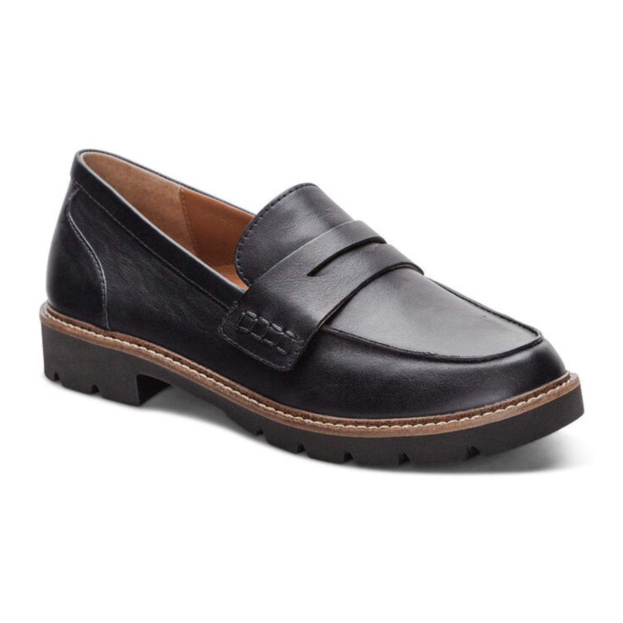 Aetrex Colette Loafer (Women) - Black Dress-Casual - Loafers - The Heel Shoe Fitters