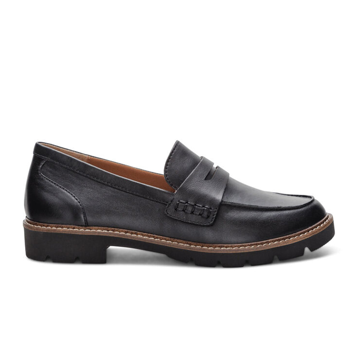 Aetrex Colette Loafer (Women) - Black Dress-Casual - Loafers - The Heel Shoe Fitters