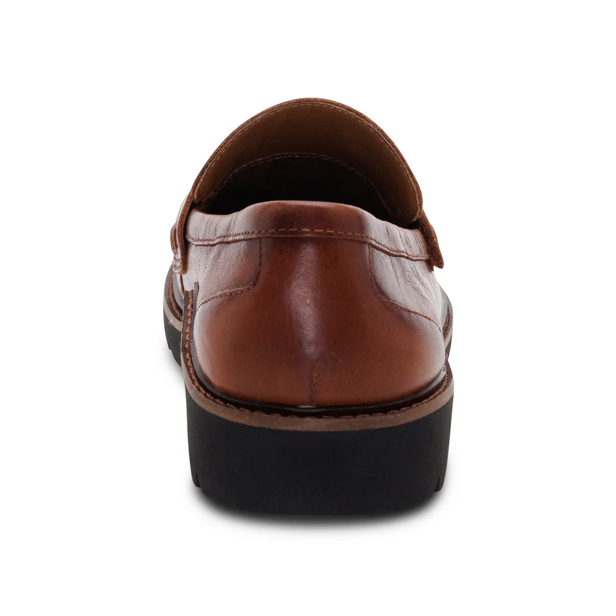 Aetrex Colette Loafer (Women) - Cognac/Black Sole Dress-Casual - Loafer - The Heel Shoe Fitters