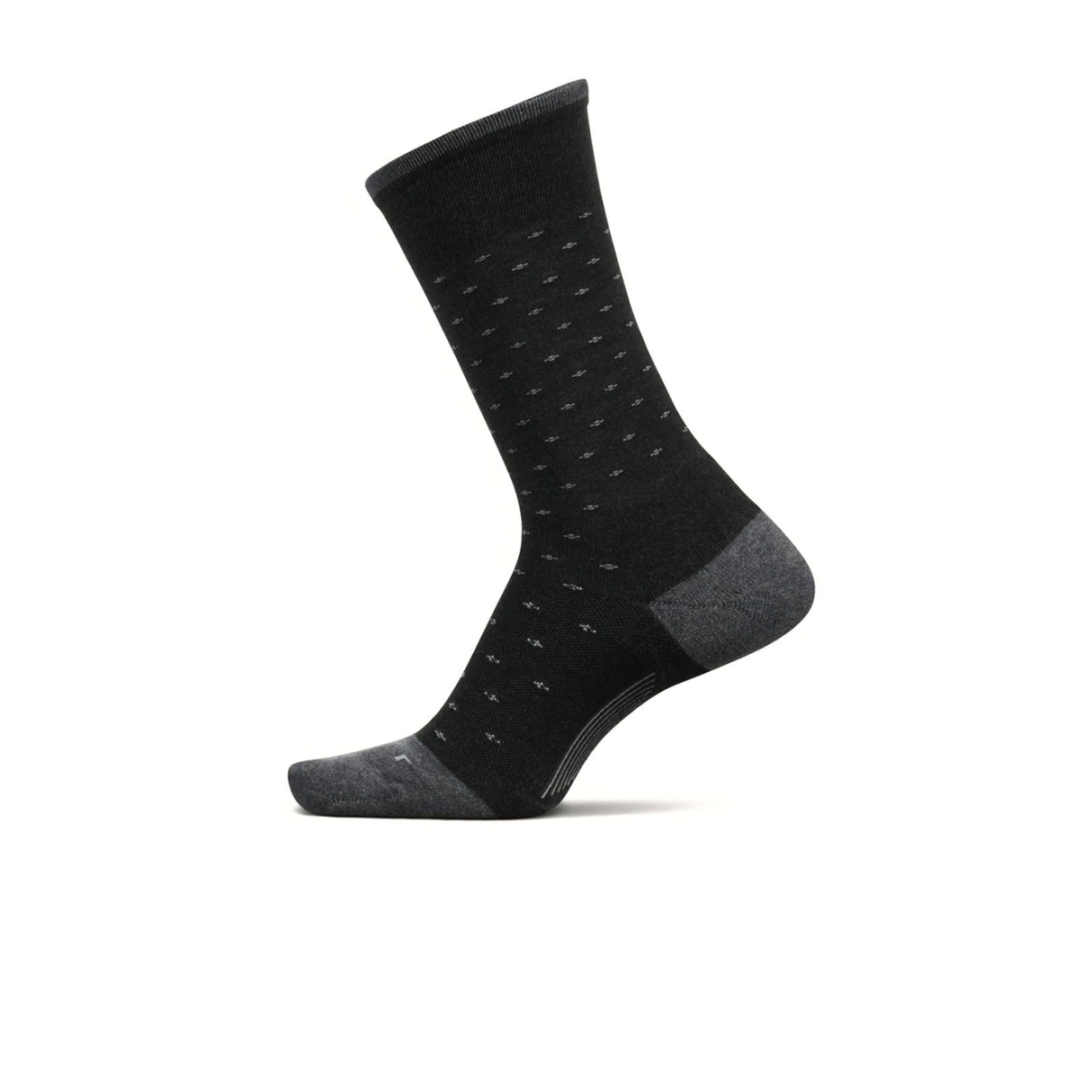 Feetures LM1015620 Max Cushion Classic Rib Crew Sock (Men) - Buttoned Up Charcoal Accessories - Socks - Performance - The Heel Shoe Fitters