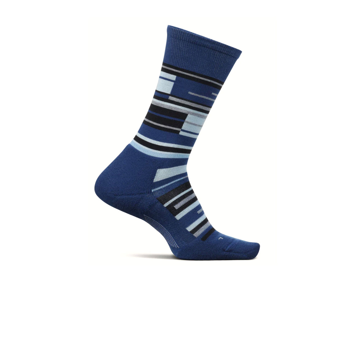 Feetures LM108623 Max Cush Classic Rib Crew Sock (Men) - Transit Blue Accessories - Socks - Lifestyle - The Heel Shoe Fitters