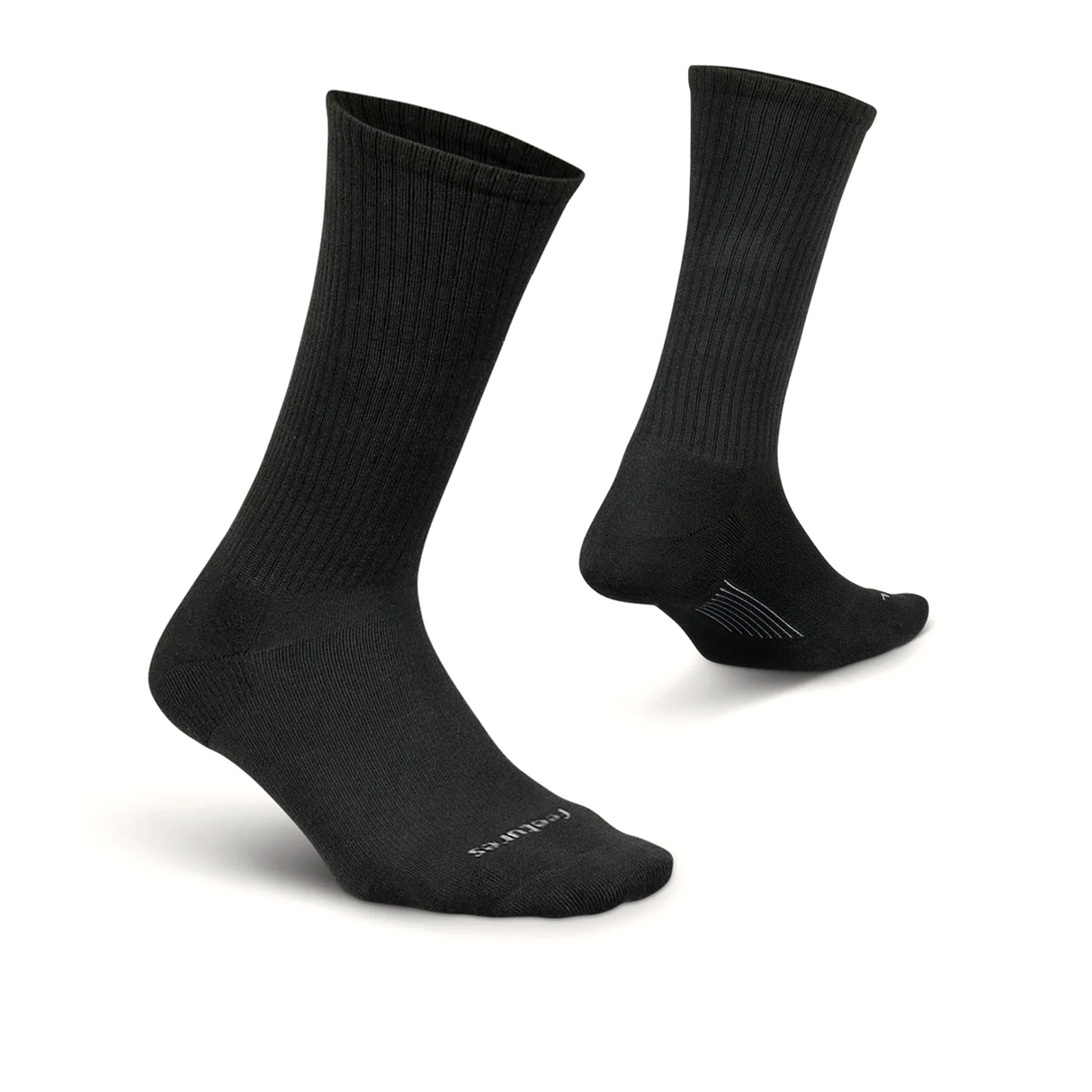 Feetures Everyday Ultra Light Wide Rib Crew Sock (Men) - Black