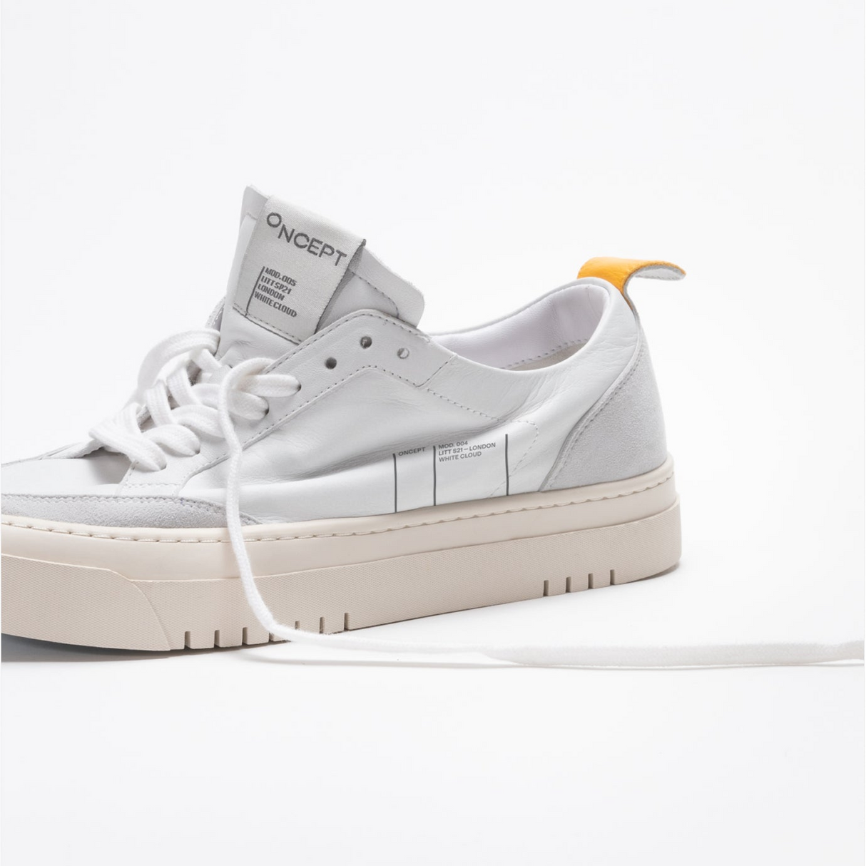 Oncept London Sneaker (Men) - White Cloud Athletic - Casual - Lace Up - The Heel Shoe Fitters