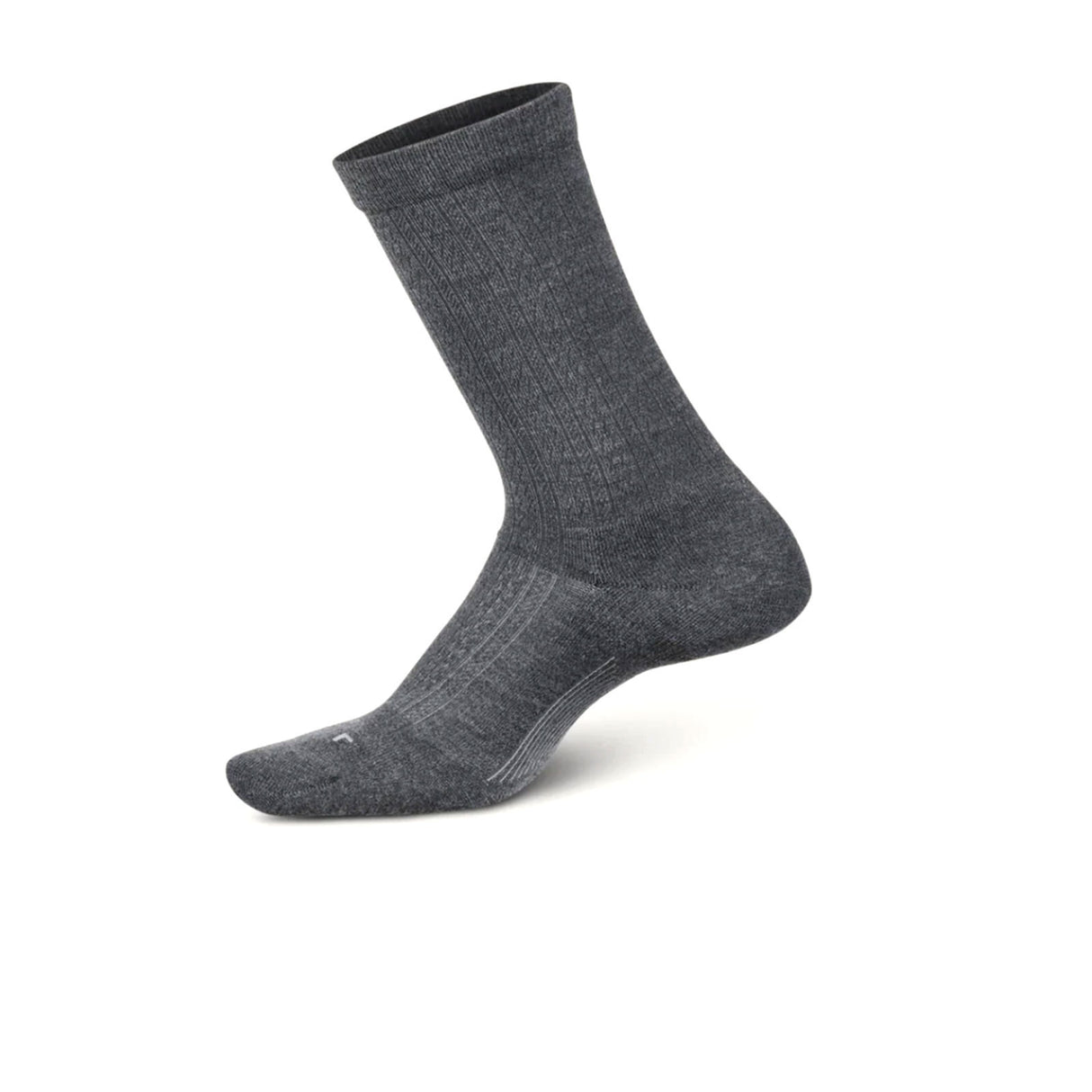 Feetures LW15107 Everyday Ultra Light Texture Crew Sock (Women) - Gray Accessories - Socks - Lifestyle - The Heel Shoe Fitters