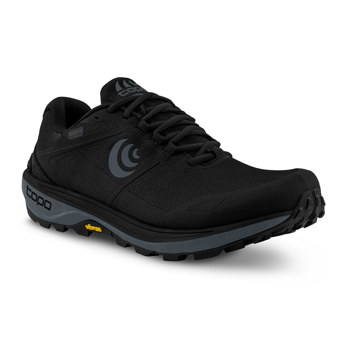 Topo Terraventure 4 Waterproof Running Shoe (Men) - Black/Charcoal Athletic - Running - Trail - The Heel Shoe Fitters