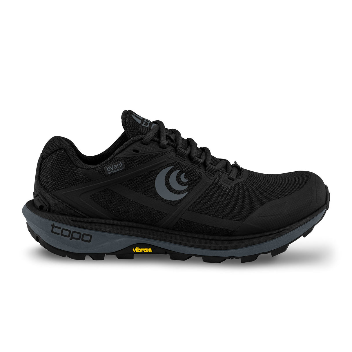 Topo Terraventure 4 Waterproof Running Shoe (Men) - Black/Charcoal Athletic - Running - Trail - The Heel Shoe Fitters