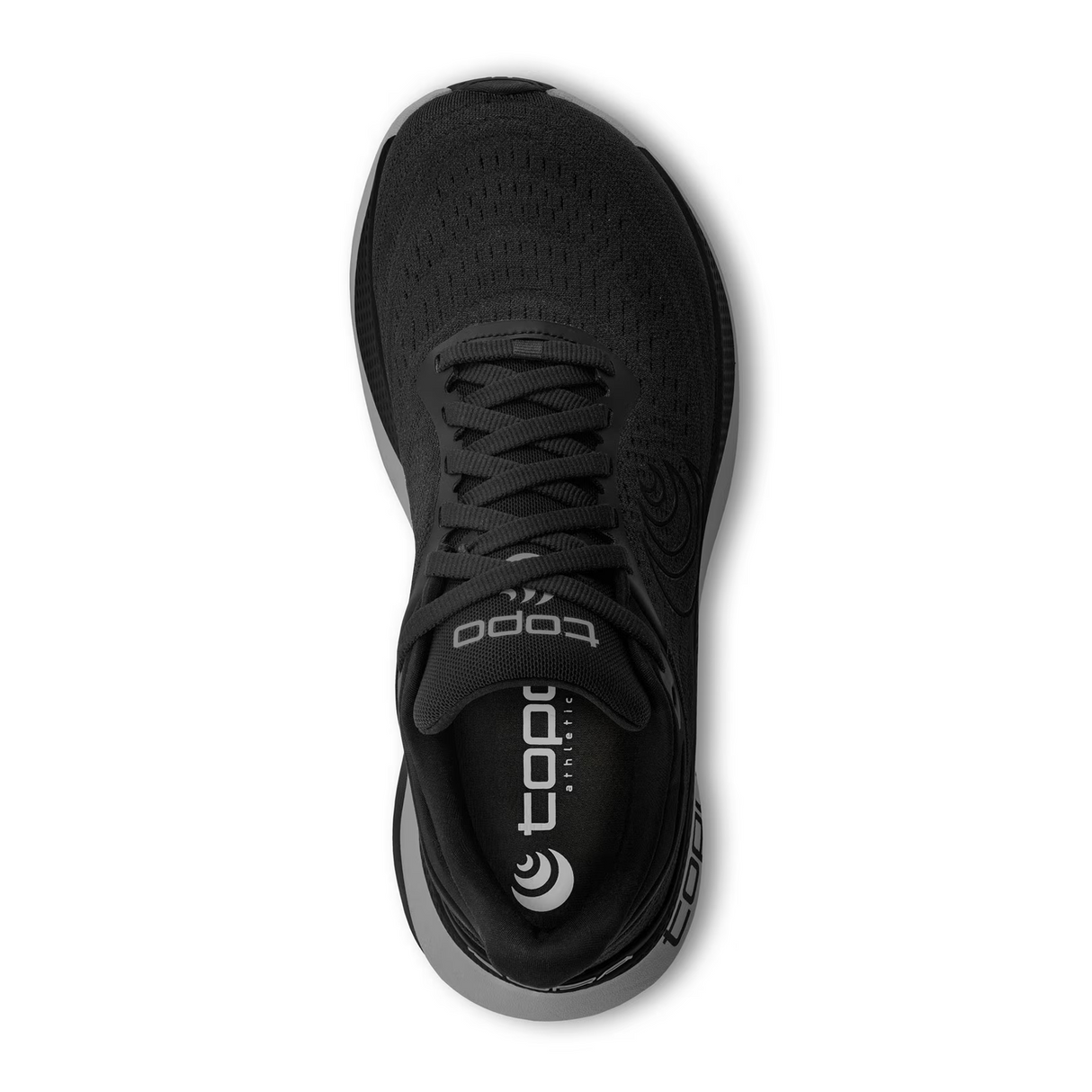 Topo Aura Running Shoe (Men) - Black/Charcoal Athletic - Running - Stability - The Heel Shoe Fitters
