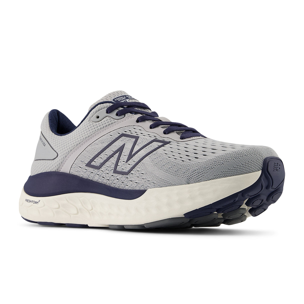 New Balance Fresh Foam X 1540 v4 Running Shoe (Men) - Aluminum Grey/NB Navy Athletic - Running - Motion Control - The Heel Shoe Fitters