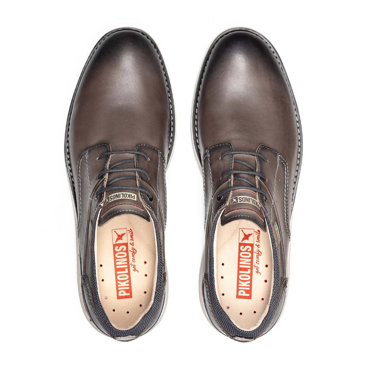 Pikolinos Manacor M1A-4276C1 Oxford (Men) - Dark Grey Dress-Casual - Oxford - The Heel Shoe Fitters
