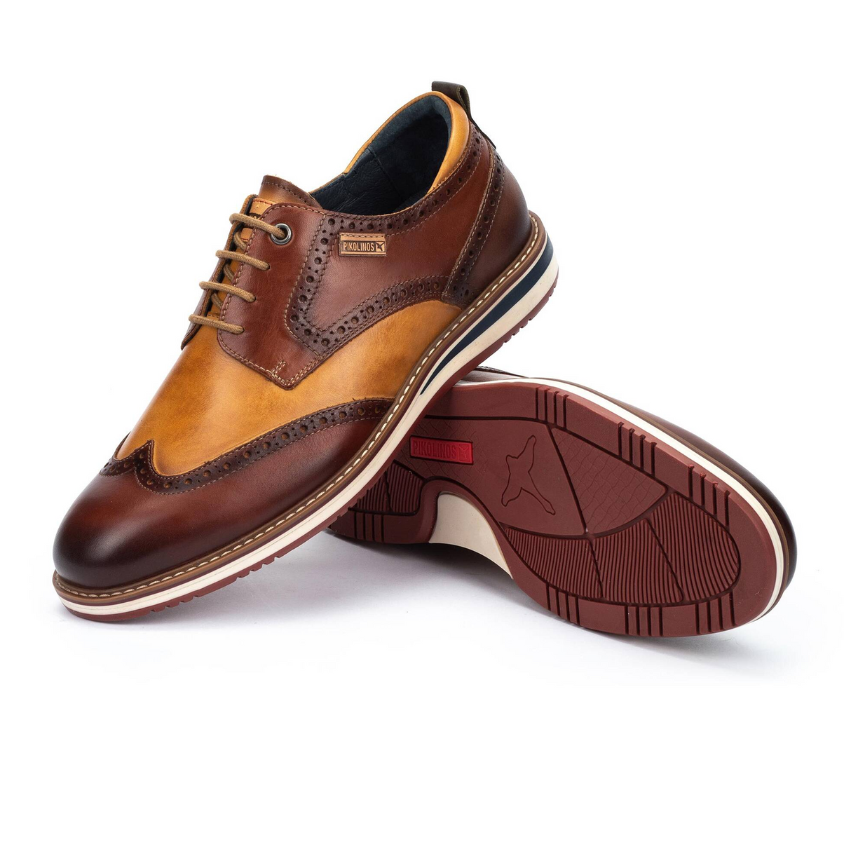 Pikolinos Avila M1T-4191C3 Oxford (Men) - Cognac Dress-Casual - Oxford - The Heel Shoe Fitters