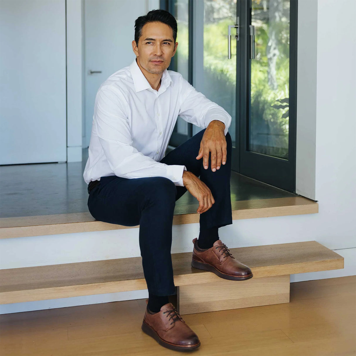 Samuel Hubbard Rafael Hybrid Lace Up (Men) - Chestnut Dress-Casual - Oxford - The Heel Shoe Fitters