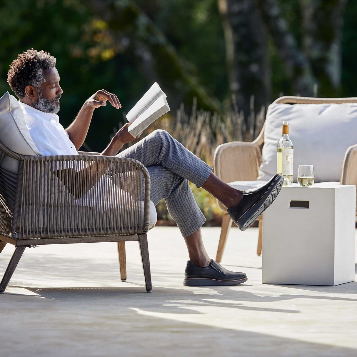 Samuel Hubbard Rafael Hybrid Slip On (Men) - Black Leather Dress-Casual - Slip On - The Heel Shoe Fitters