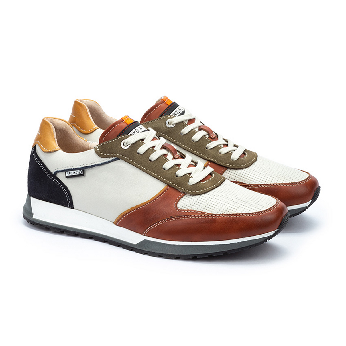 Pikolinos Cambil M5N-6111C2 Sneaker (Men) - Brick Leather Athletic - Casual - Lace Up - The Heel Shoe Fitters