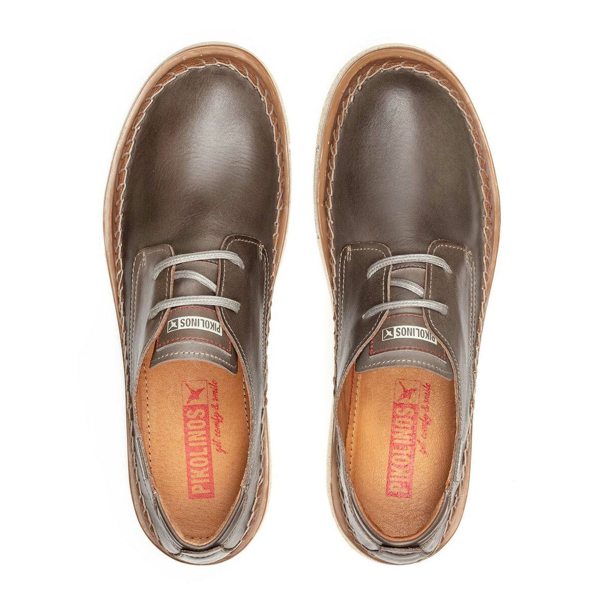 Pikolinos San Juan M6L-4275C2 Oxford (Men) - Dark Grey Dress-Casual - Oxford - The Heel Shoe Fitters