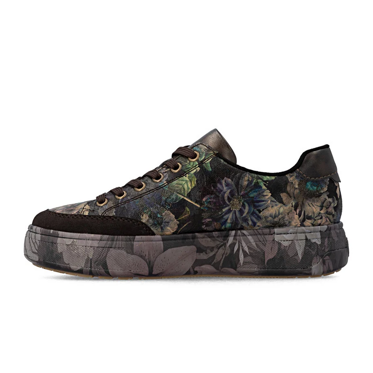 Rieker Brooke M7711 Sneaker (Women) - Nougat/Schwarz Pastell