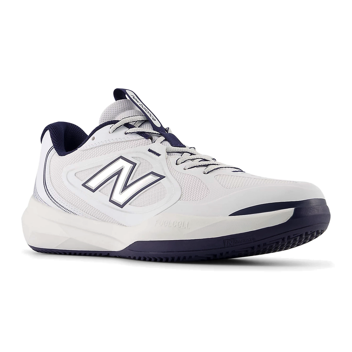 New Balance FuelCell 796 v5 Court Shoe (Men) - NB 103 White/Team Navy Athletic - Sport - The Heel Shoe Fitters