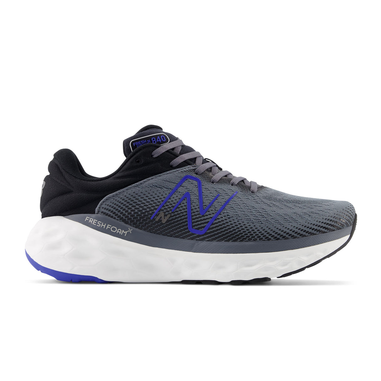 New Balance Fresh Foam X 840 v1 Running Shoe (Men) - Castlerock/Marine Blue/Black/Silver Metallic Athletic - Running - Cushion - The Heel Shoe Fitters