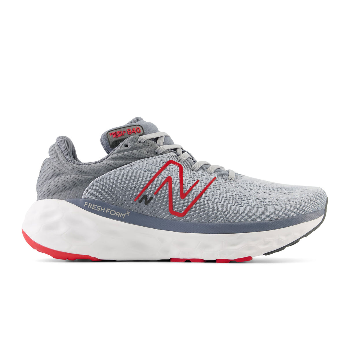 New Balance Fresh Foam X 840 v1 Running Shoe (Men) - Aluminum Grey/True Red Athletic - Running - The Heel Shoe Fitters