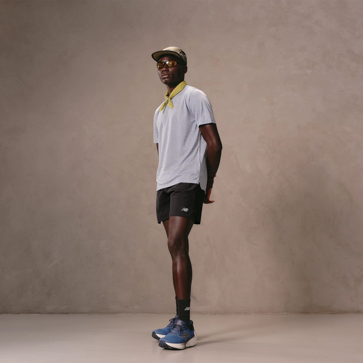 New Balance Fresh Foam X 880 v15 Running Shoe (Men) - Sea Stone/NB Navy/Marmalade Athletic - Running - Cushion - The Heel Shoe Fitters