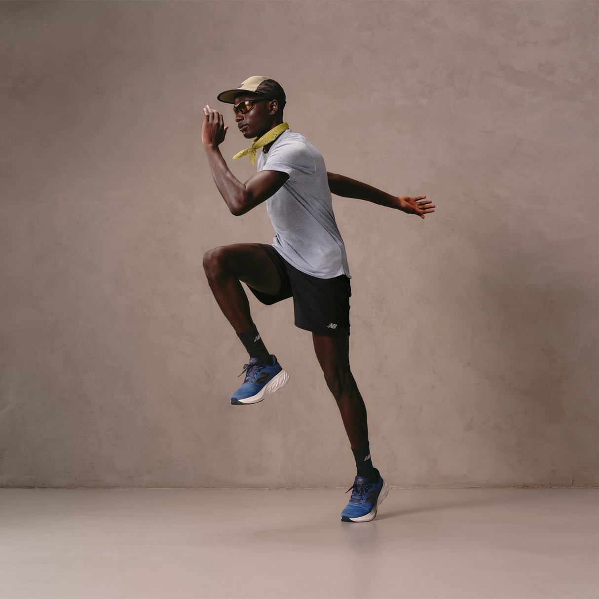 New Balance Fresh Foam X 880 v15 Running Shoe (Men) - Sea Stone/NB Navy/Marmalade Athletic - Running - Cushion - The Heel Shoe Fitters