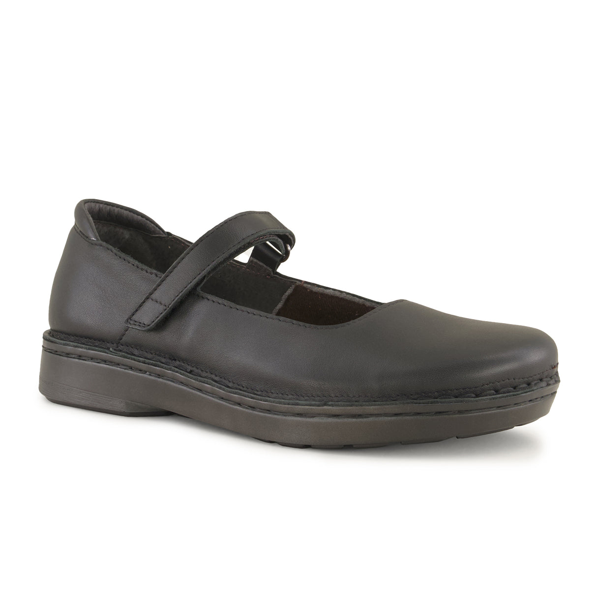 Naot Martinos Mary Jane (Women) - Jet Black Leather Dress-Casual - Slip On - The Heel Shoe Fitters