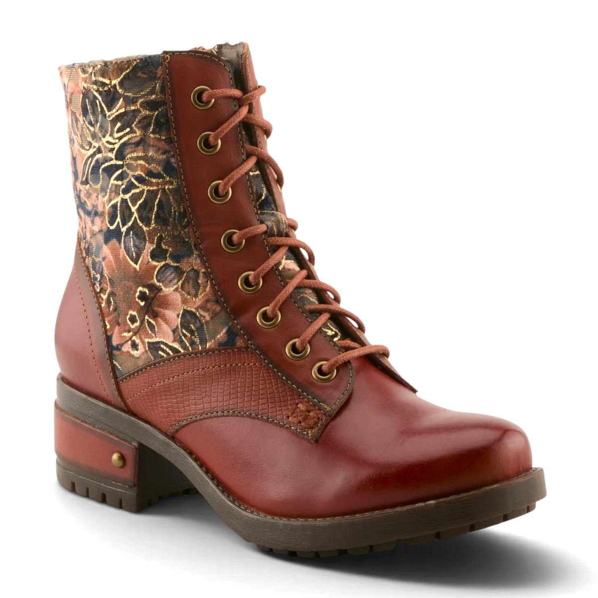 L'Artiste Marty-Flow Lace Up Boot (Women) - Camel Multi
