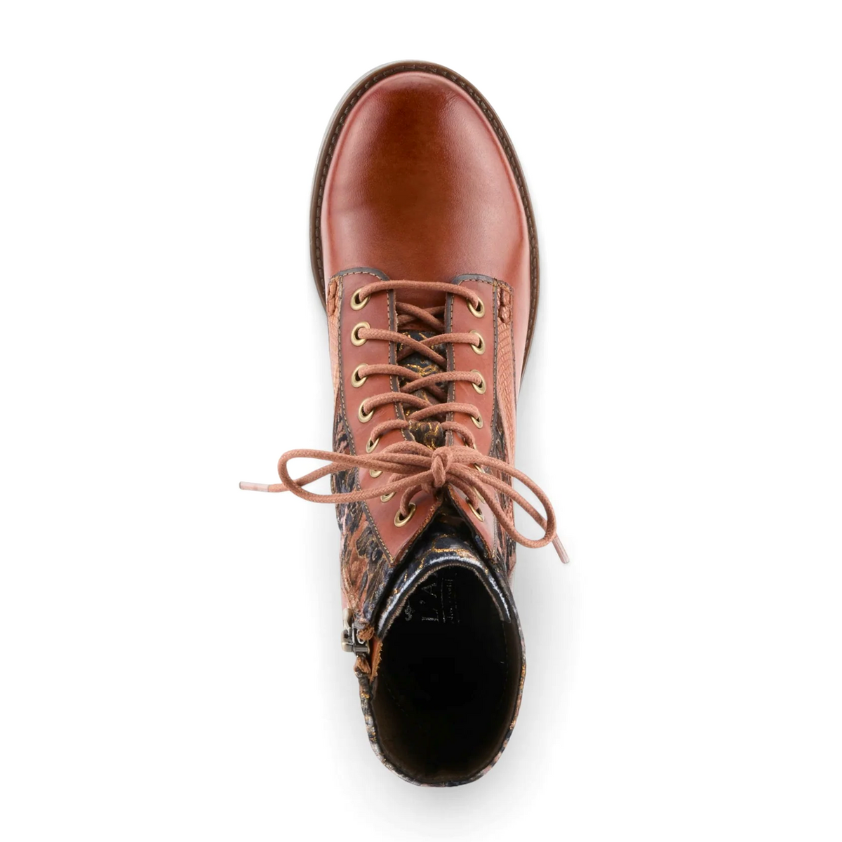 L'Artiste Marty-Flow Lace Up Boot (Women) - Camel Multi
