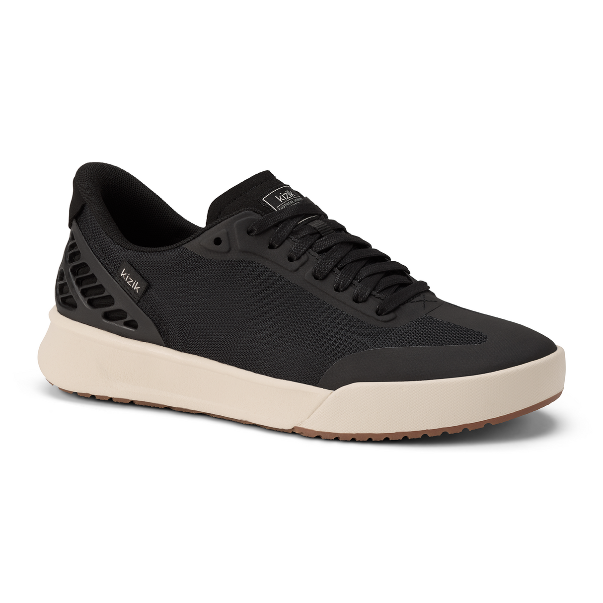 Kizik Austin Sneaker (Men) - Black/Whitecap Gray Athletic - Casual - Lace Up - The Heel Shoe Fitters