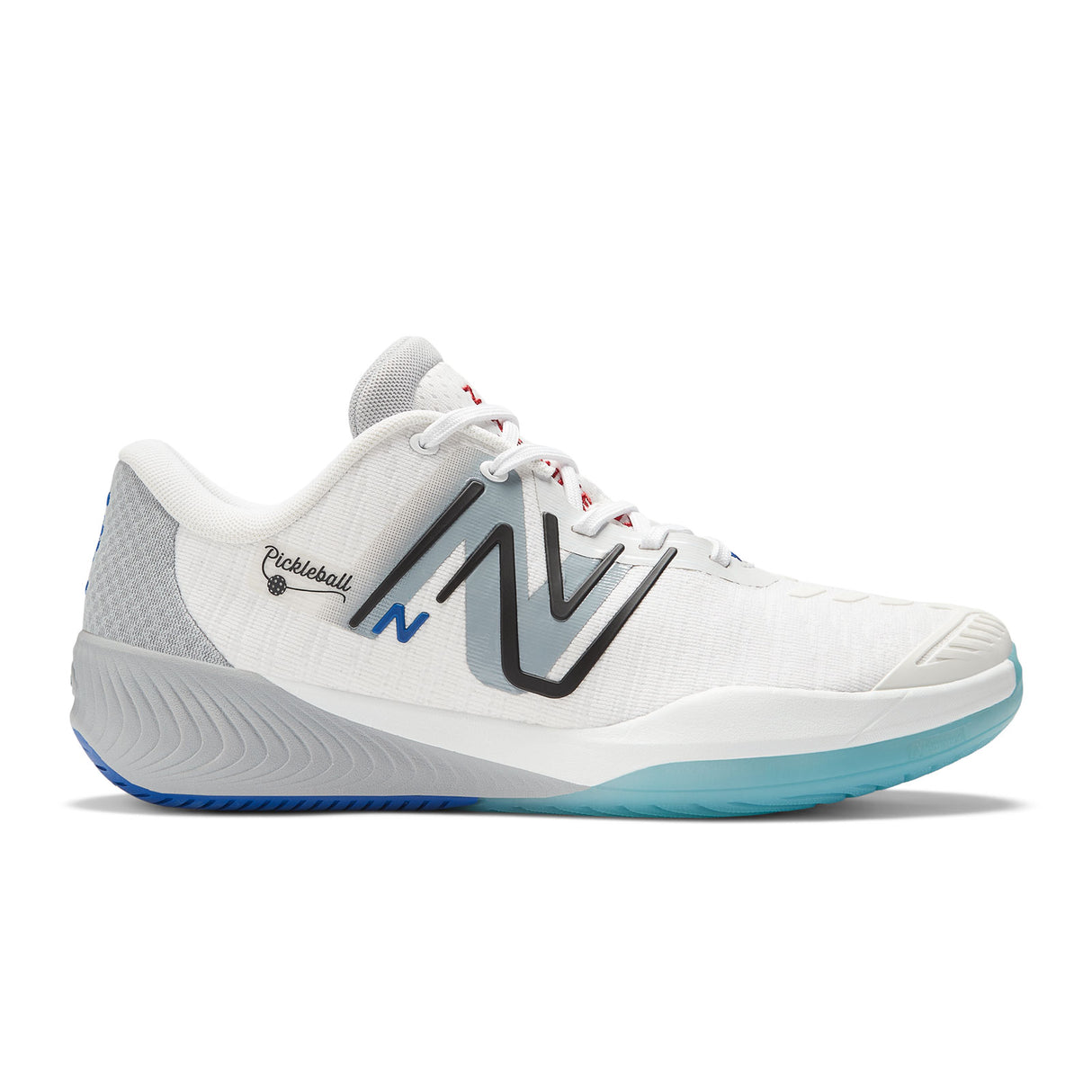 New Balance FuelCell 996 v5 Court Shoe (Men) - White/Grey/Team Royal Athletic - Sport - The Heel Shoe Fitters