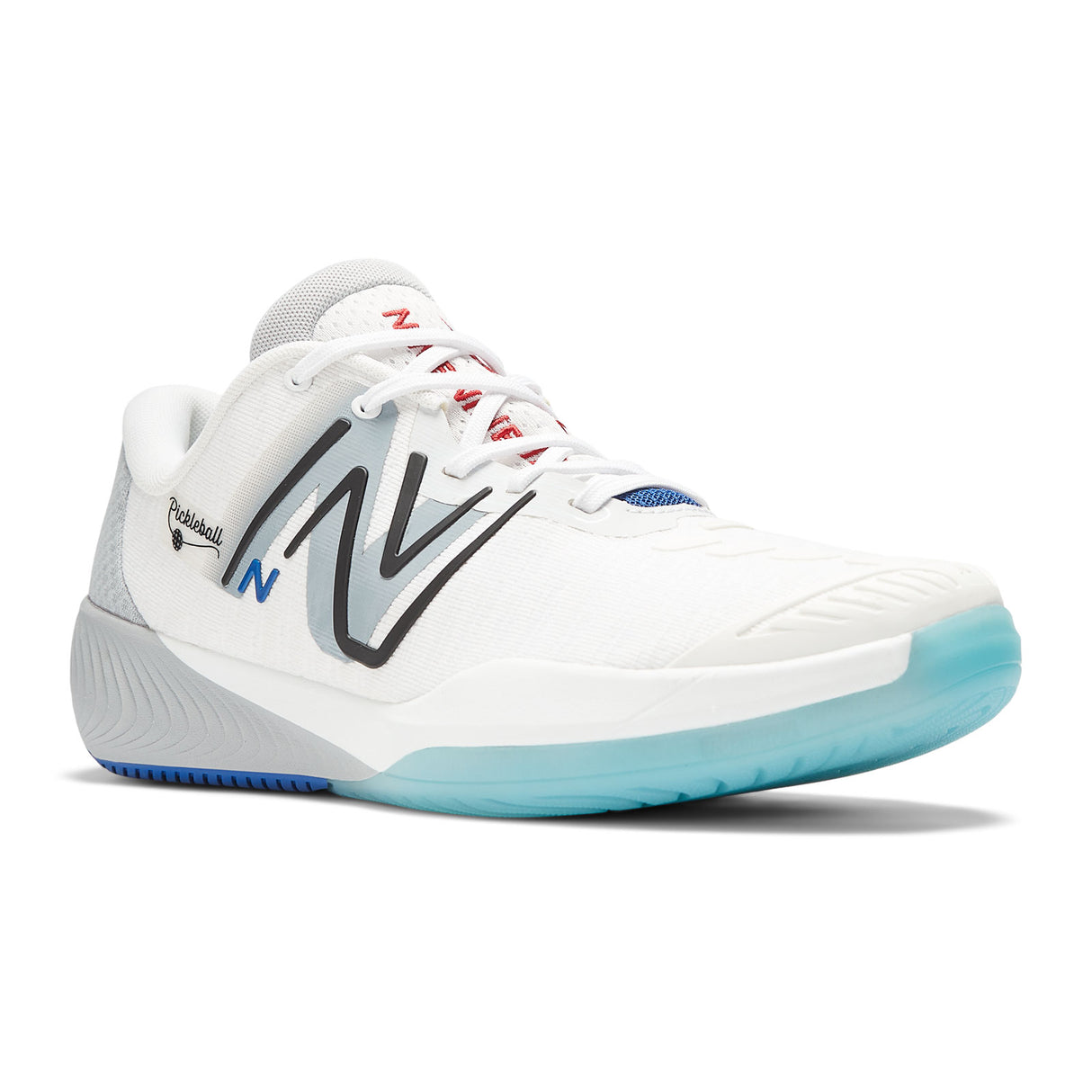New Balance FuelCell 996 v5 Court Shoe (Men) - White/Grey/Team Royal Athletic - Sport - The Heel Shoe Fitters