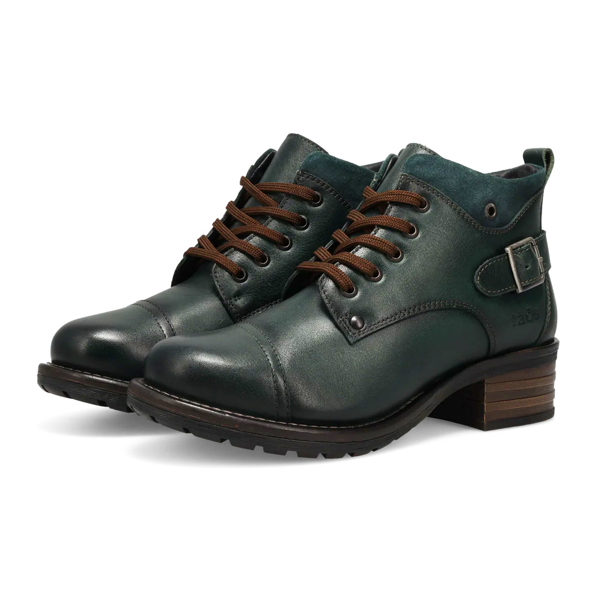 Taos Mini Crave Ankle Boot (Women) - Deep Teal Green Boots - Casual - Low - The Heel Shoe Fitters