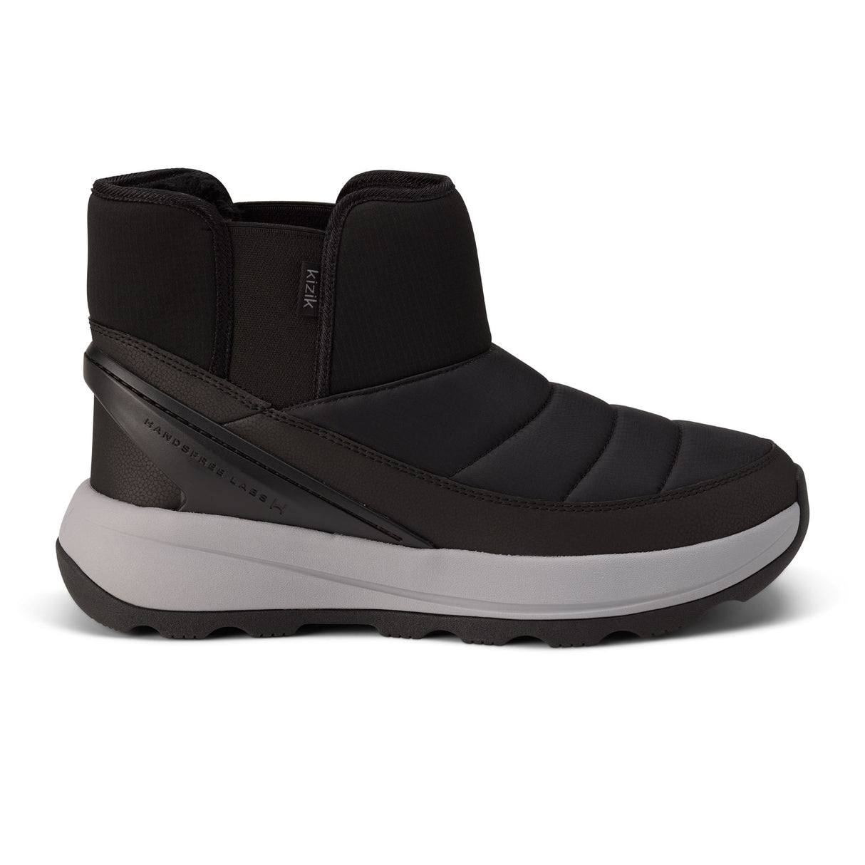 Kizik Juno 2 Low Insulated Boot (Men) - Black/Alloy Athletic - Casual - Lace Up - The Heel Shoe Fitters