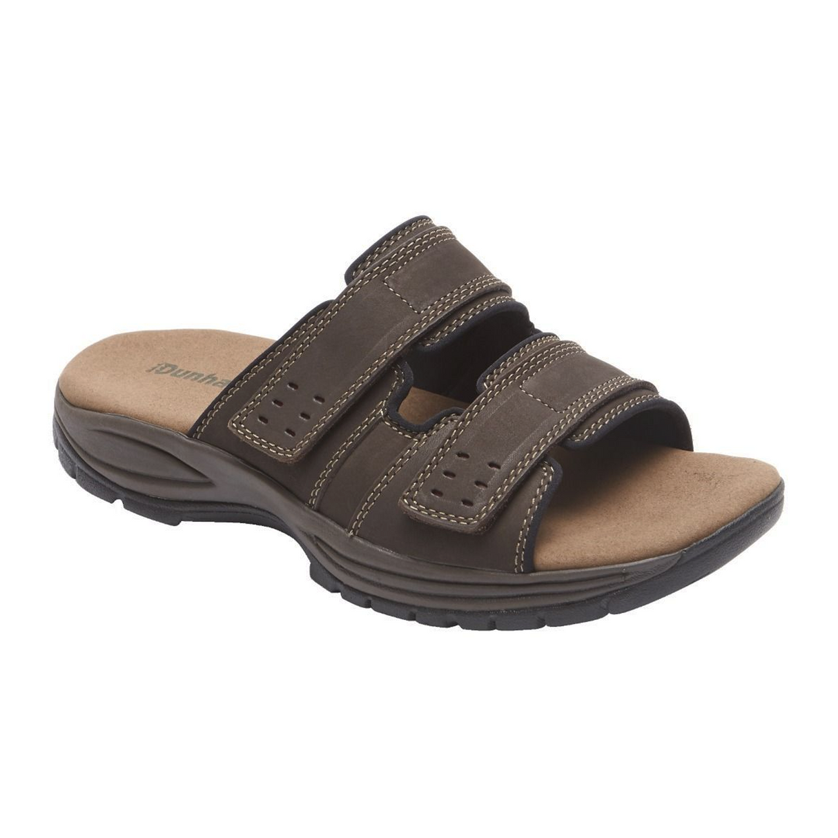Dunham Newport Slide Sandal (Men) - Dark Brown Sandal - Slide - The Heel Shoe Fitters